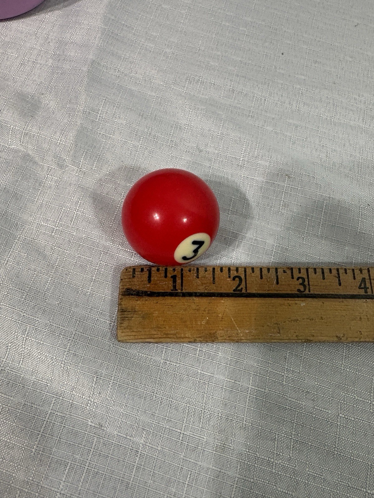 Replacement Mini Billiard Pool Ball 1.5" Ball Number #3 Solid Red