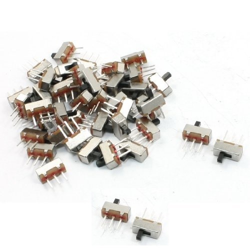 50Pcs SS12D00G3 2 Position SPDT 1P2T 3 Pin PCB Panel Mini Vertical Slide Switch