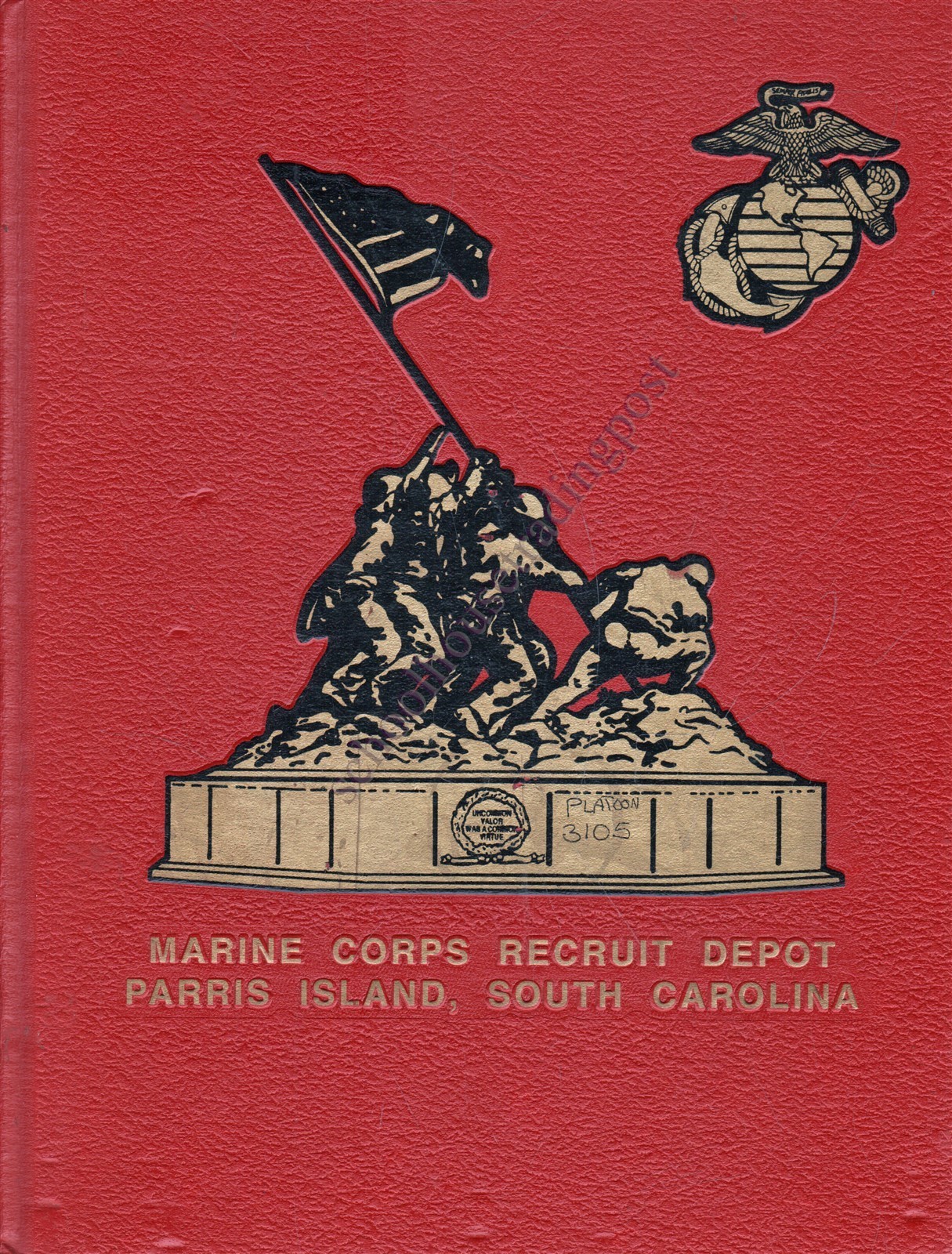 Yearbook Marine Corps Parris Island Platoon 3104,3105,3106 Graduation 11/26/2008