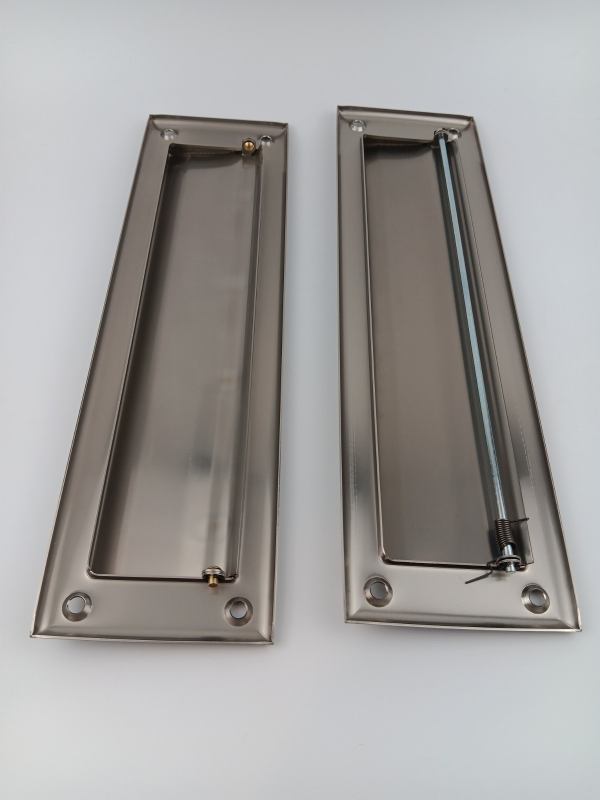 QCAA Solid Brass Mail Slot, Solid Brass Interior Back Plate, 13" x 3.625"....