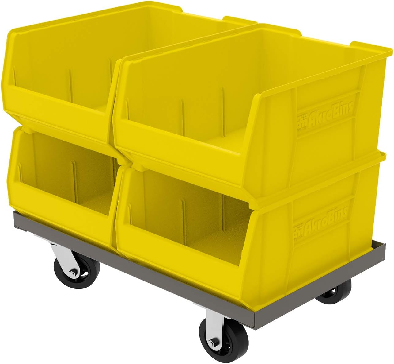 30289 Super-Size Akrobins Plastic Storage Bins, Space-Saving Stackable Bins for