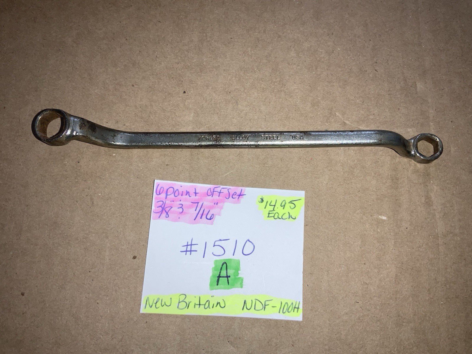 3/8"x 7/16” Offset Double Box 6pt Brake Bleeder Wrench