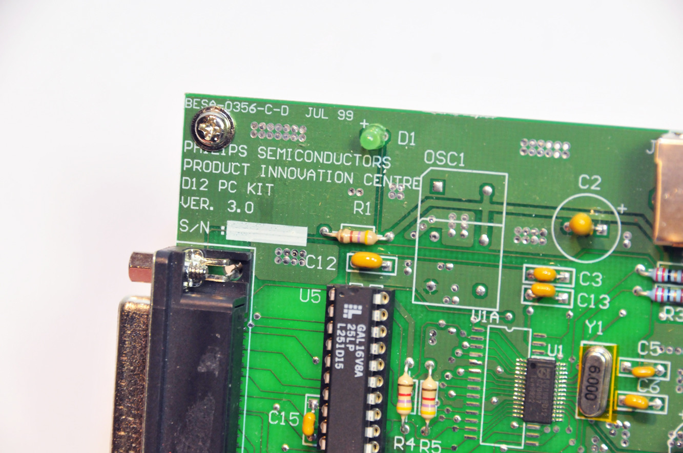 Philips Semiconductors D12 PC Kit Ver 3.0 Development / Reference Board