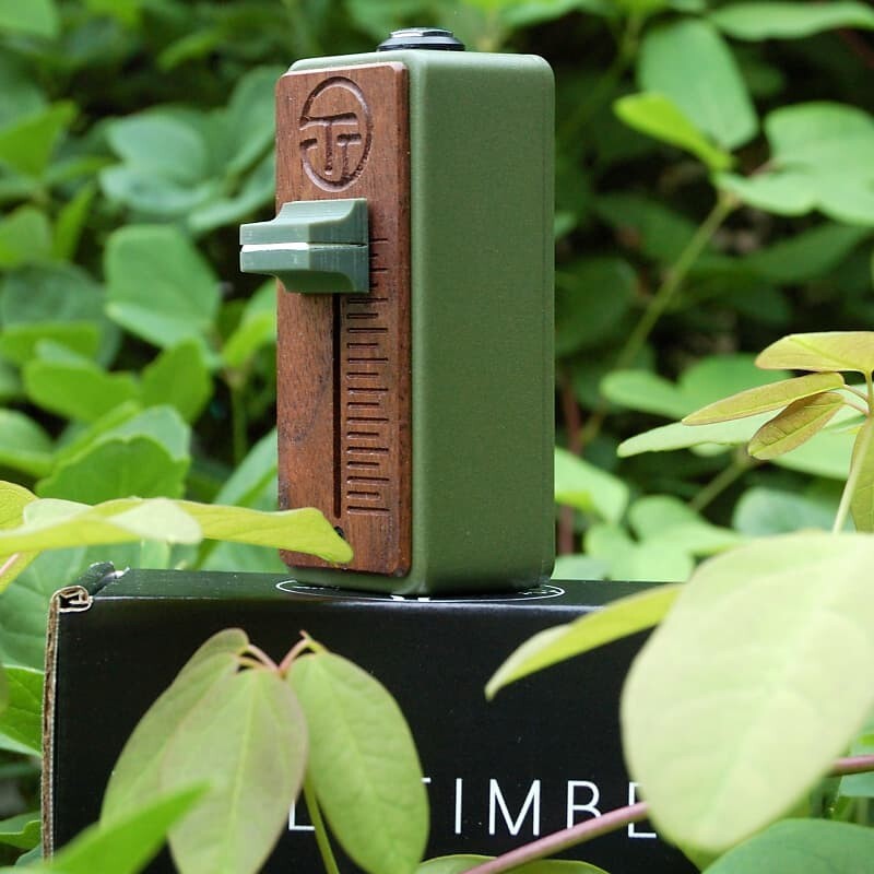 Tall Timber Fader Expression/Volume guitar pedal - 100kOhm Linear, Green/Walnut