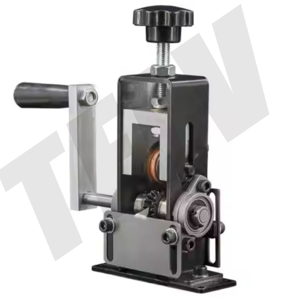 manual hand-cranked cable peeler machine recycling wasted electric wires