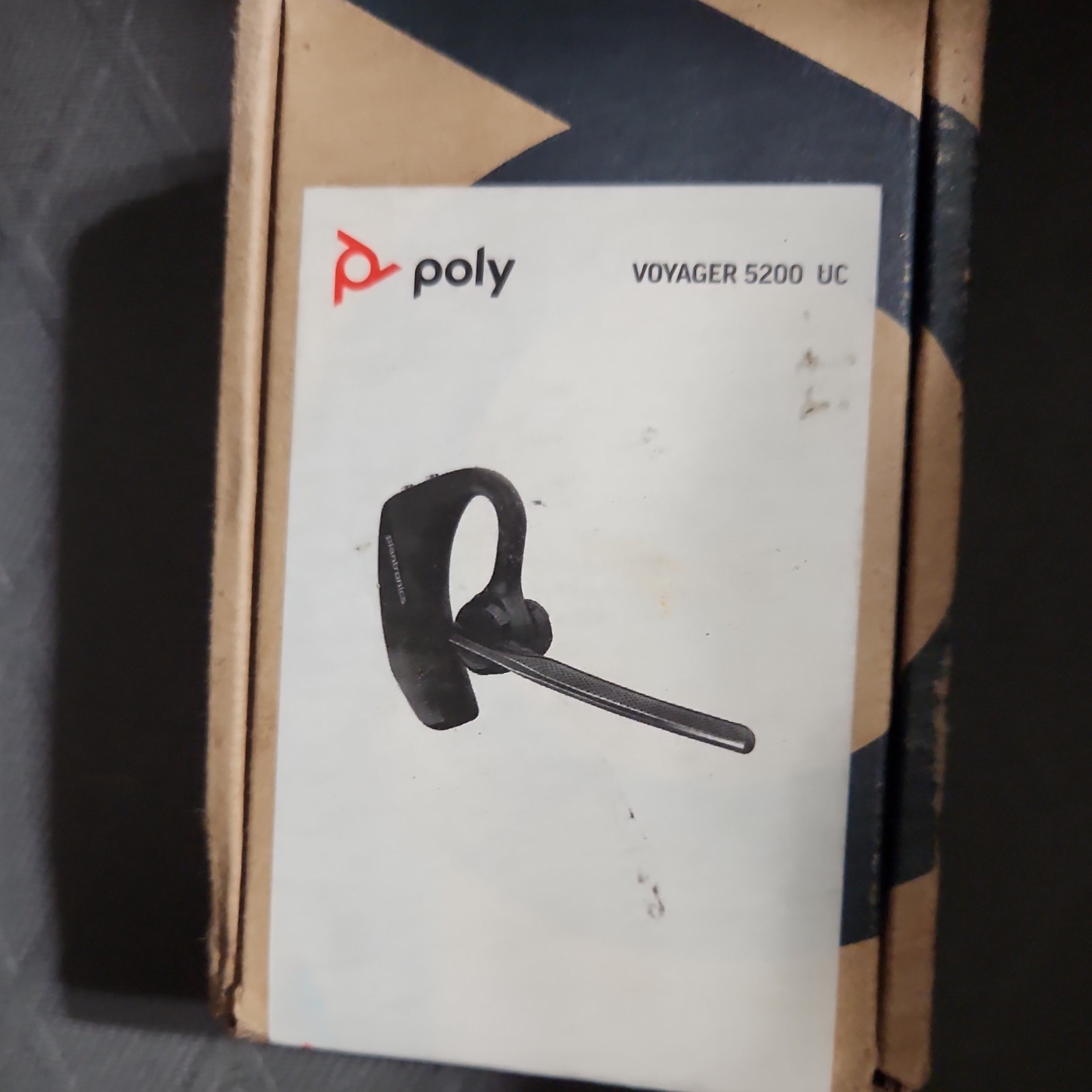 Poly Voyager 5200 UC Bluetooth Ear-Hook Single Earpiece Boom Mic Black