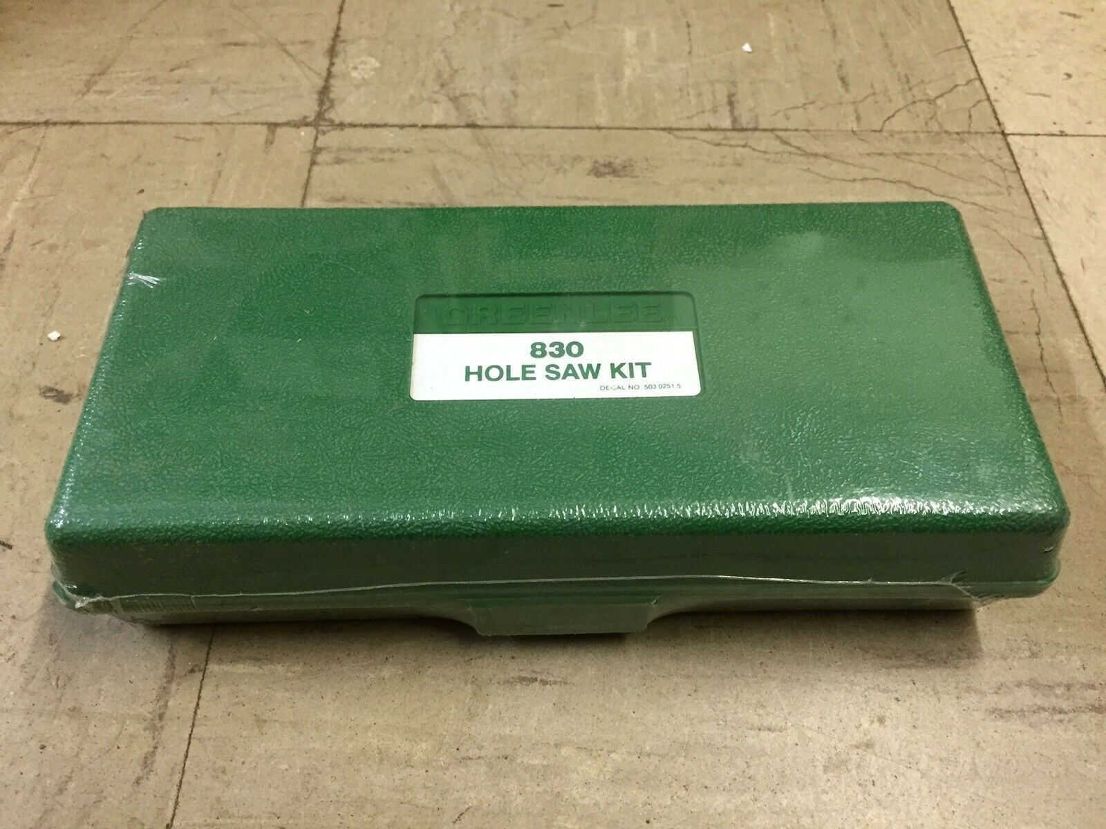 New Greenlee 830 Hole Saw Kit 1/2" - 2 1/2" Bi-Metal Variable Pitch GENUINE OEM
