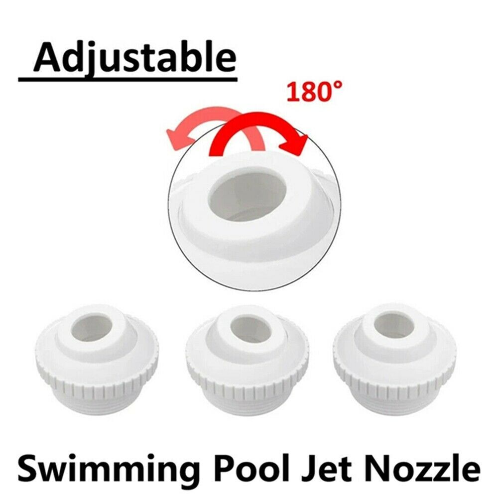 Universal Swimming Pool Nozzle Pool Spout Fitting Spa 180° Return Jet Nozzle