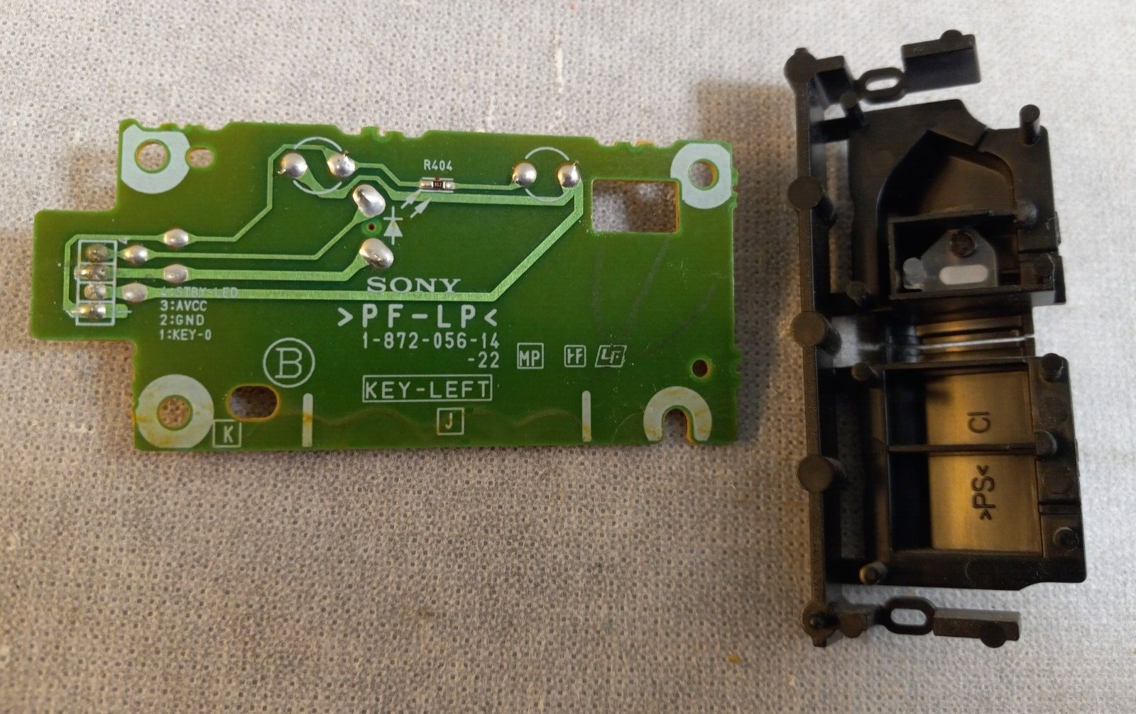 SONY MHC-EC77 Mini Component Stereo POWER BUTTON & DISPLAY PCB w Buttons