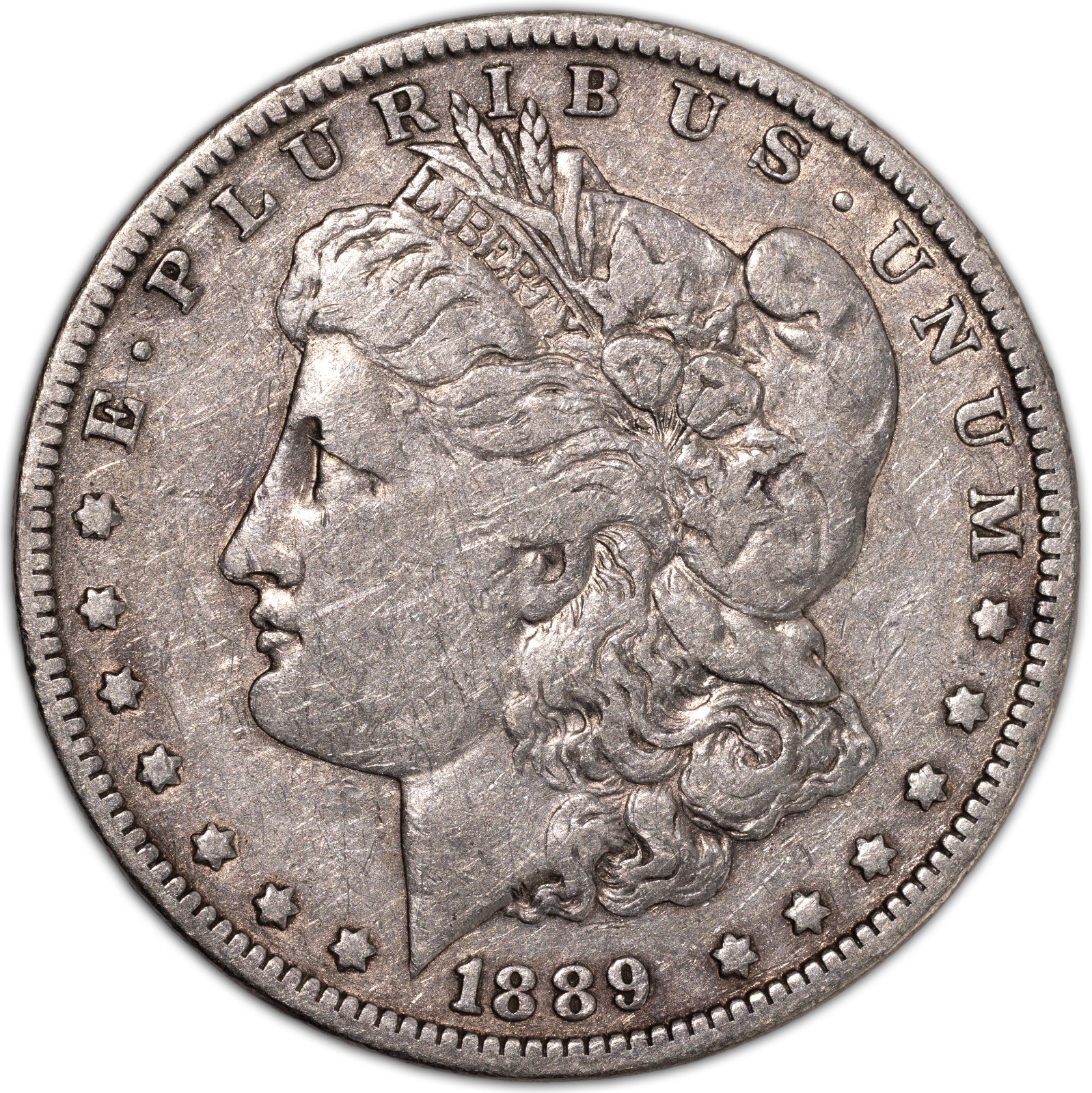 1889-O Morgan Silver Dollar $1 New Orleans Very Fine VF+