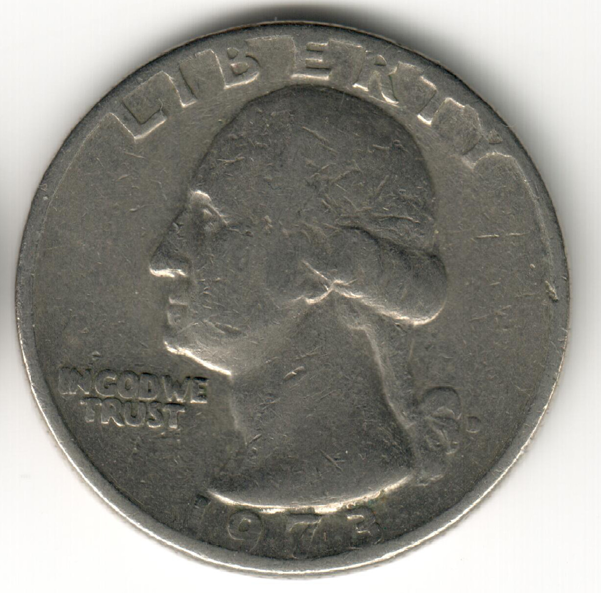 USA - 1973D - Washington ¼ $ - Heraldic Eagle