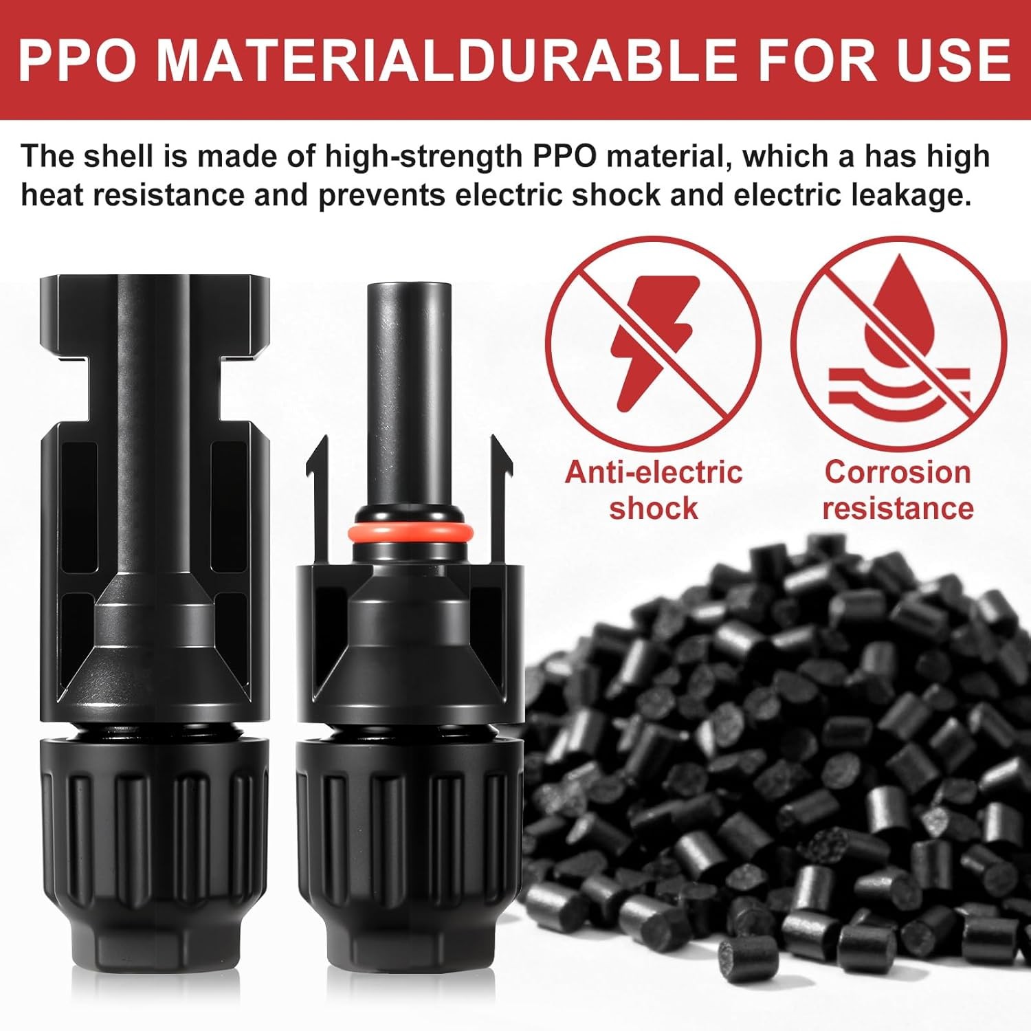 32PCS MC4 Solar Panel Connectors 1000V 30A IP67 10AWG Kit