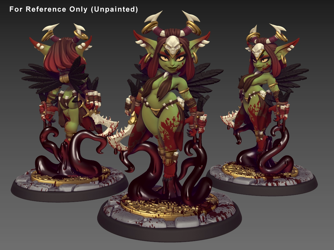 Magglubiyette, Goblin Blood-Goddess Fantasy Miniature DnD Tabletop RPGs
