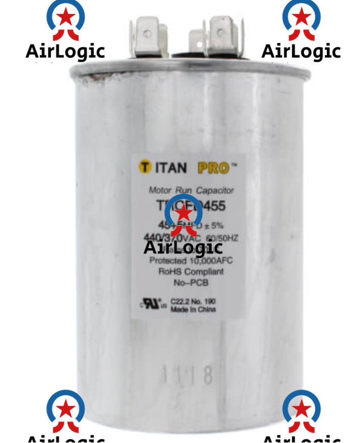 27L903 27L903BZ3 GE Genteq Capacitor Dual Run Round 45/5 uf MFD 370 Volt VAC