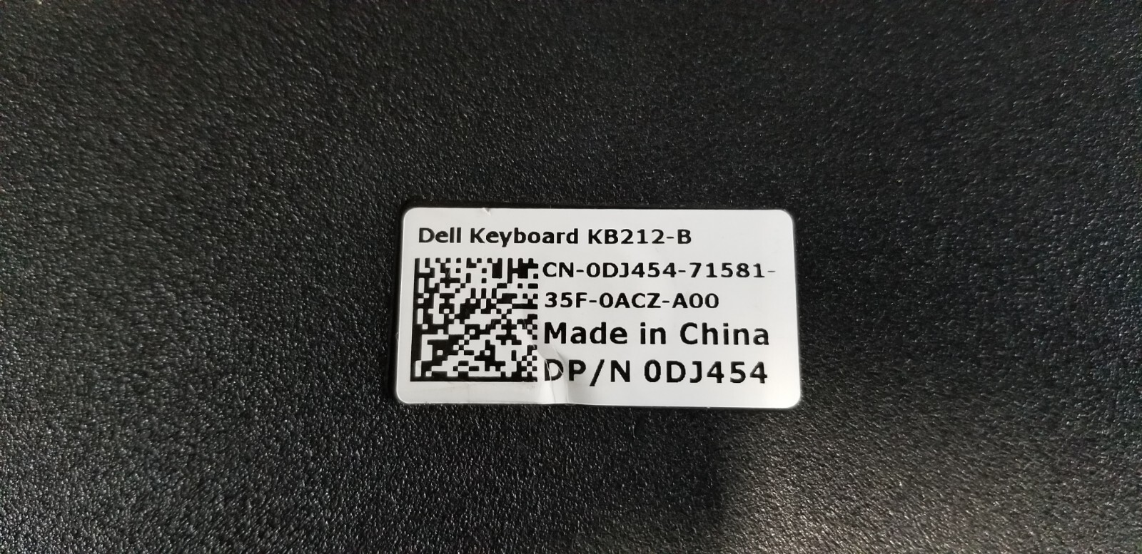 Dell Keyboard Model KB212-B