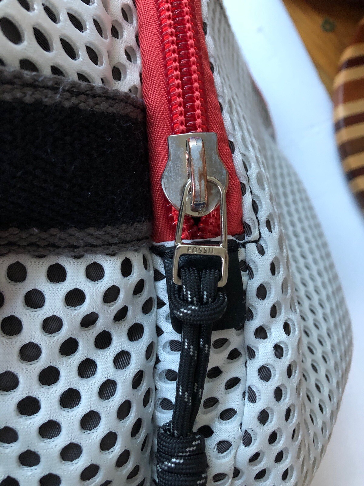 Fossil Backpack White Mesh - HARD TO FIND