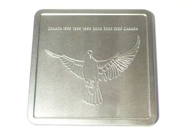 Canada 1999 to 2000 Millennium Commemorative Proof Coin and First Day Stamps
