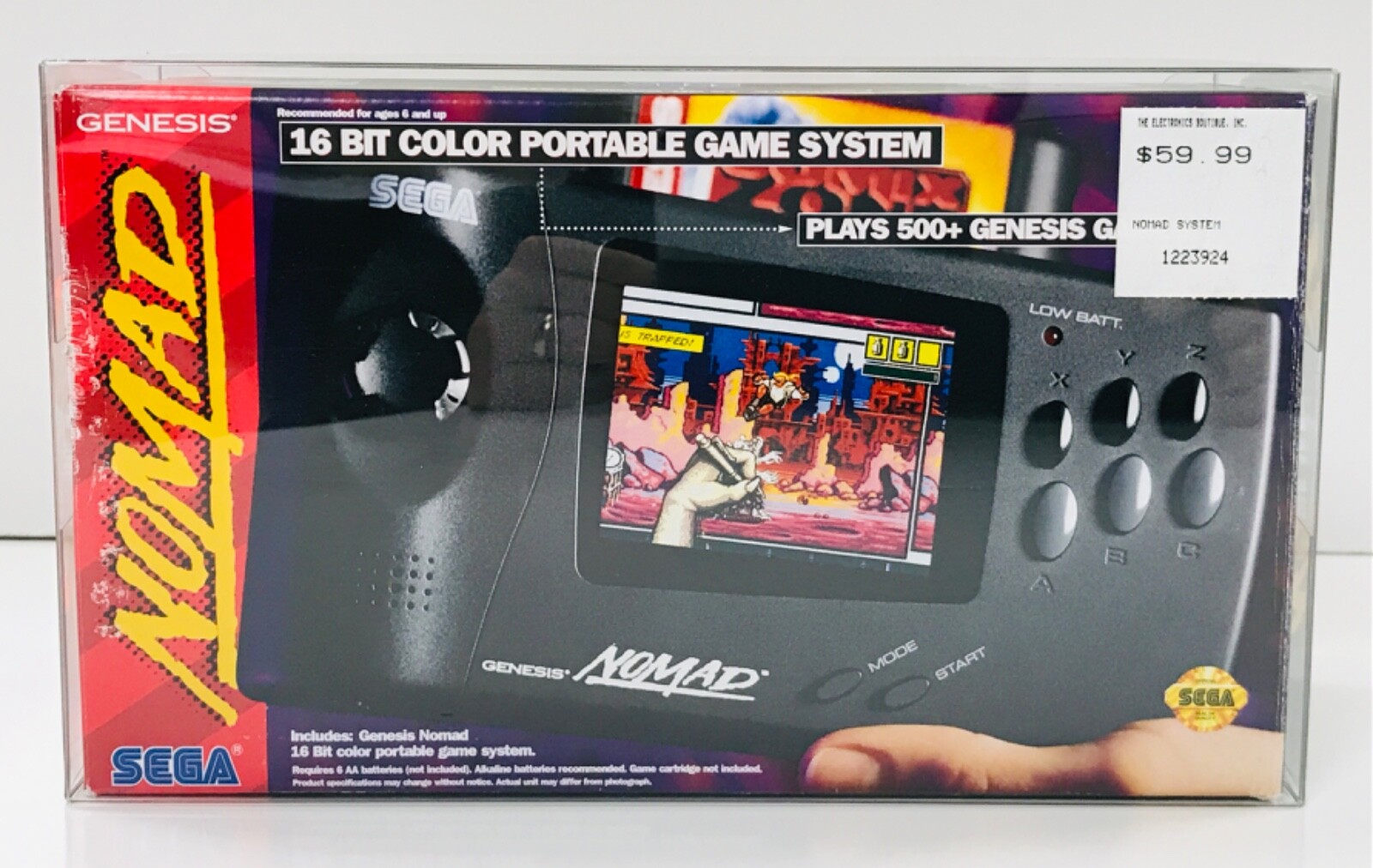 1 Box Protector for SEGA NOMAD Console Boxes! Custom Made Clear Display Case