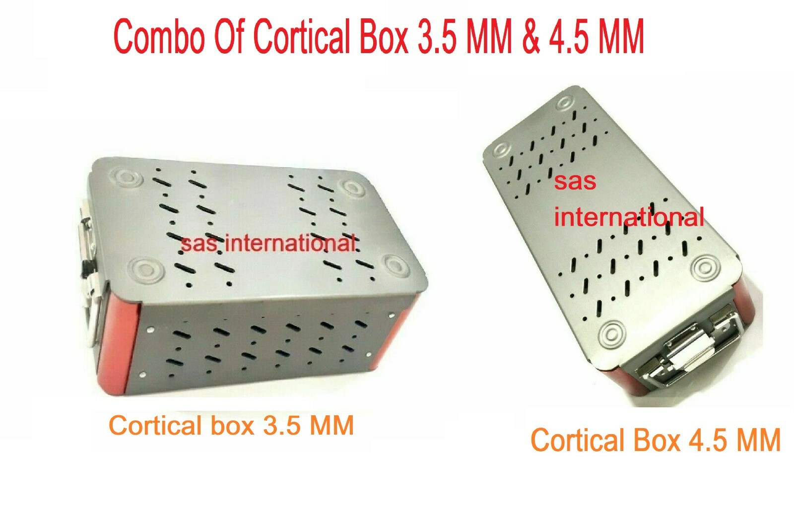 Orthopedic Combo of Cortical empty case box 3.5mm and 4.5mm fast shipping