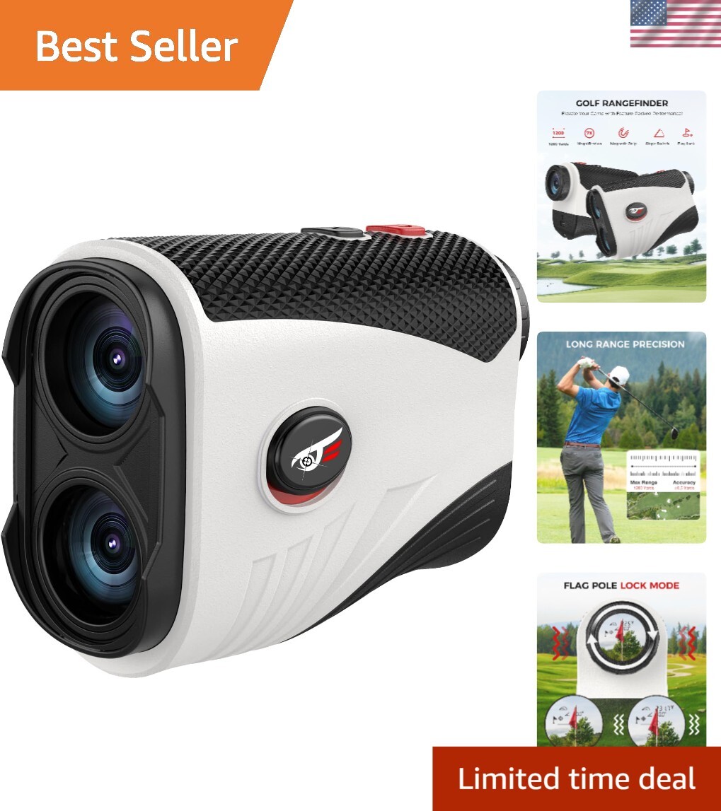 Precision Golf Laser Rangefinder with Slope - 1200 Yards & 7X Magnification