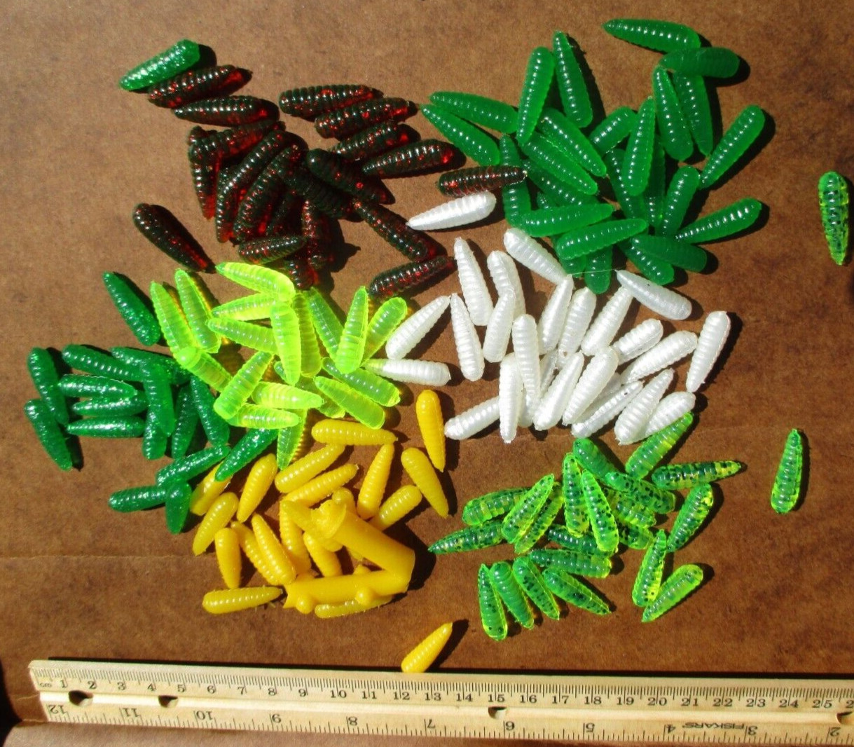 100ct 1 inch BEETLE BUGS ASSORTMENT Beetles Bream Fishing Lures Trout Baits