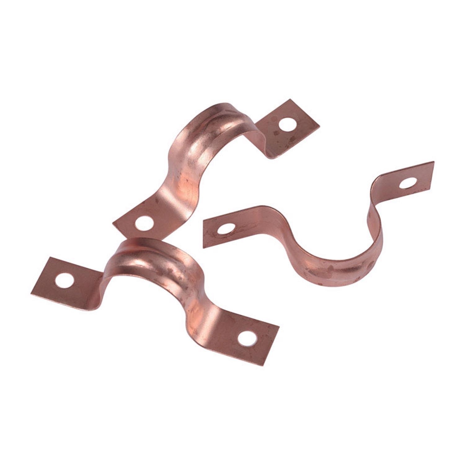 Oatey 33996 Copper Plated 2-Hole Tube Strap 3/4 in. Pipe