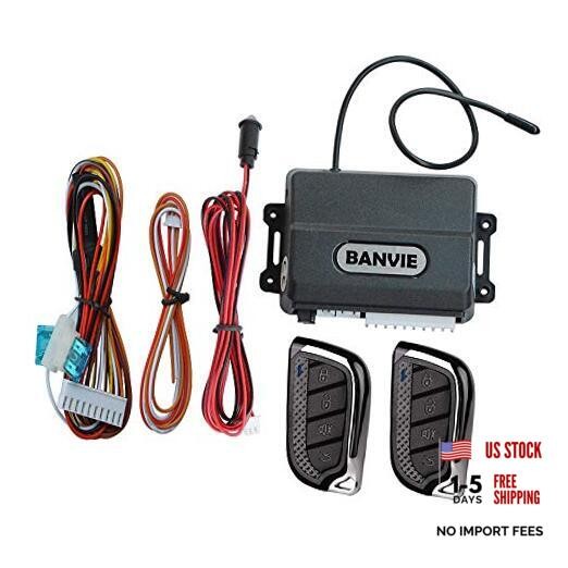 Car Keyless Entry System, Car Central Power Door Lock Kit with 4 Button KS020