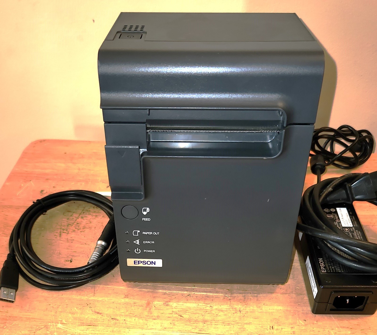 Epson TM-L90 M165B Model POS Thermal Receipt Printer w/ USB Port - No Peeler