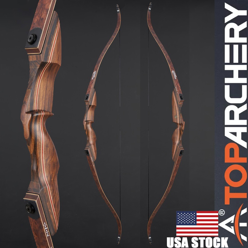 60" Takedown Recurve Bow 30-50lbs Archery Bow Hunting Shooting Target Right Hand