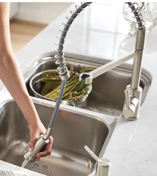 Moen 87194SRS Indi Single-Handle Pre-Rinse Spring Pulldown Sprayer Kitchen