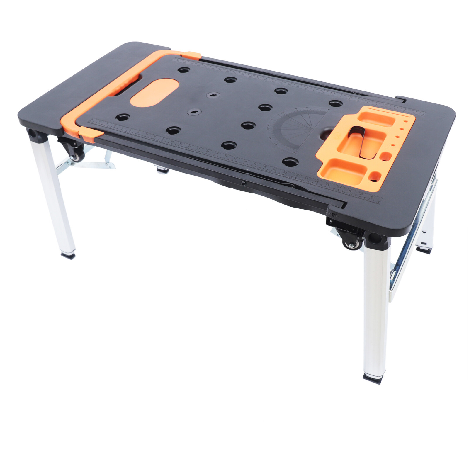 Portable Folding Work Table, 7-in-1 Workbench, Load Capacity 550lbs