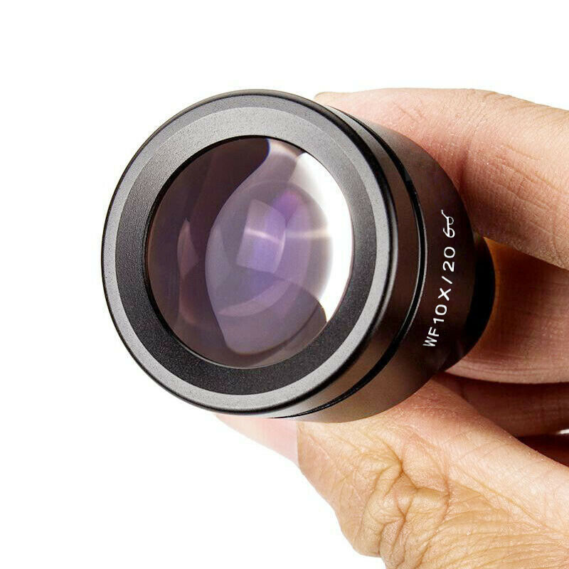 10X Plan Wide Field Eyepiece Diopter Adjustable 23.2mm for Biological Microscope