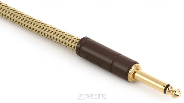 Fender Deluxe Series Tweed Instrument Cable - Straight to Straight - 10 foot