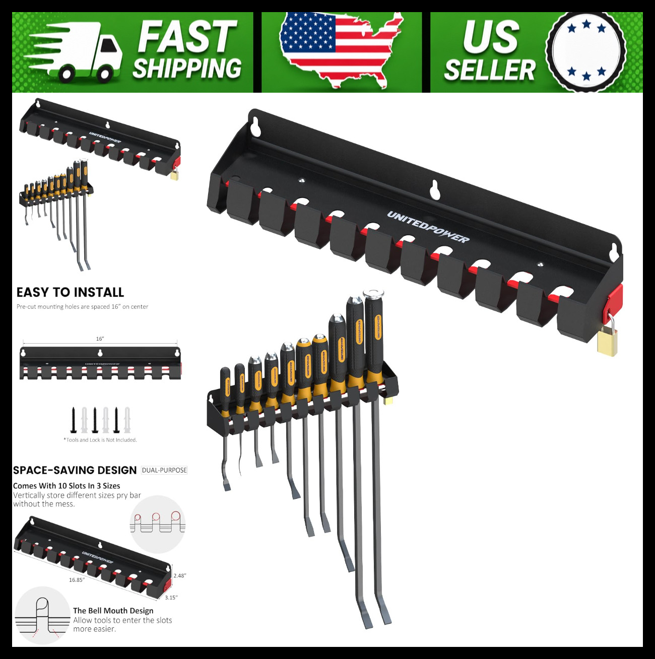 UNITEDPOWER Pry Bar Holder