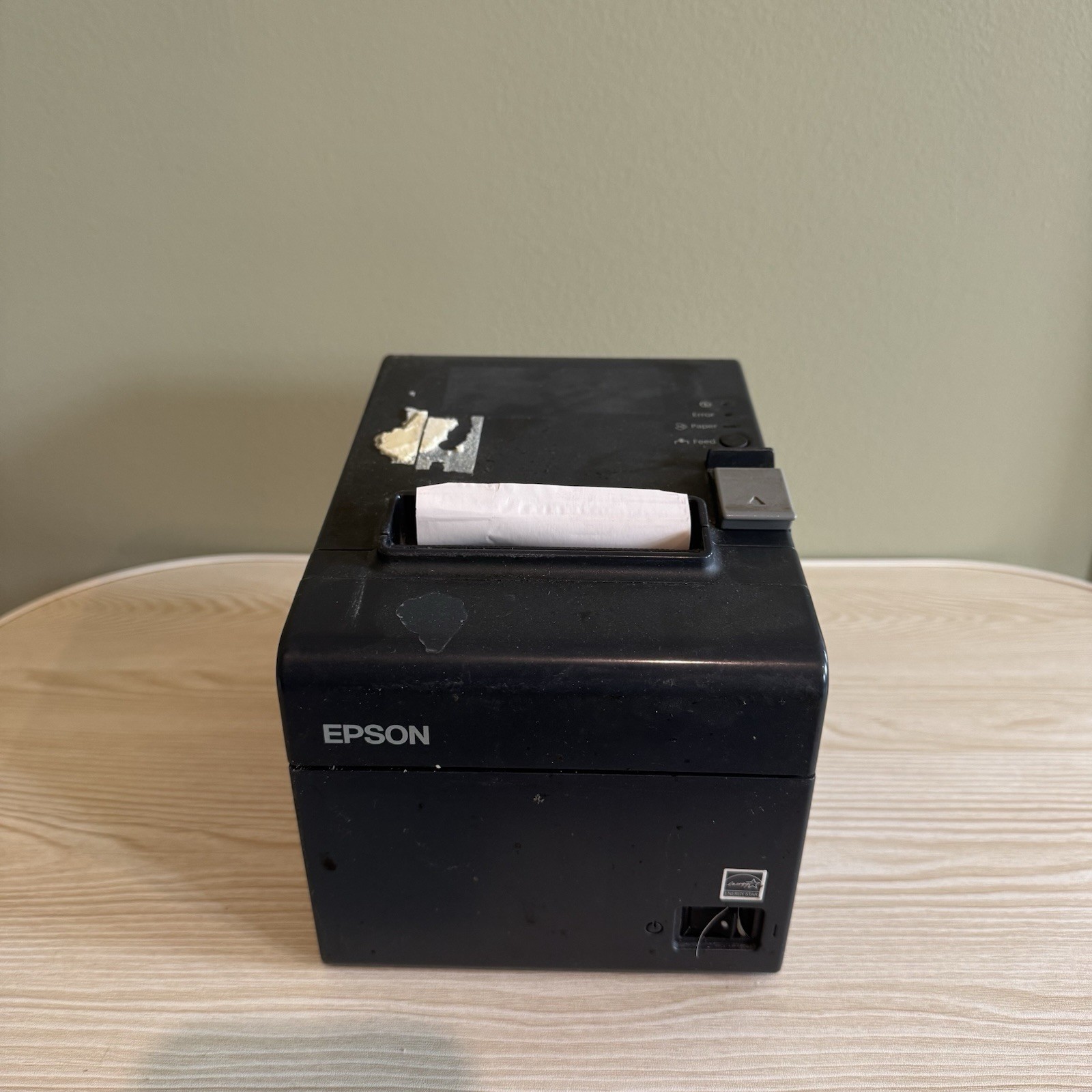 Epson TM-T20 Thermal Receipt Printer - Black - Okay Condition - No Power Cord