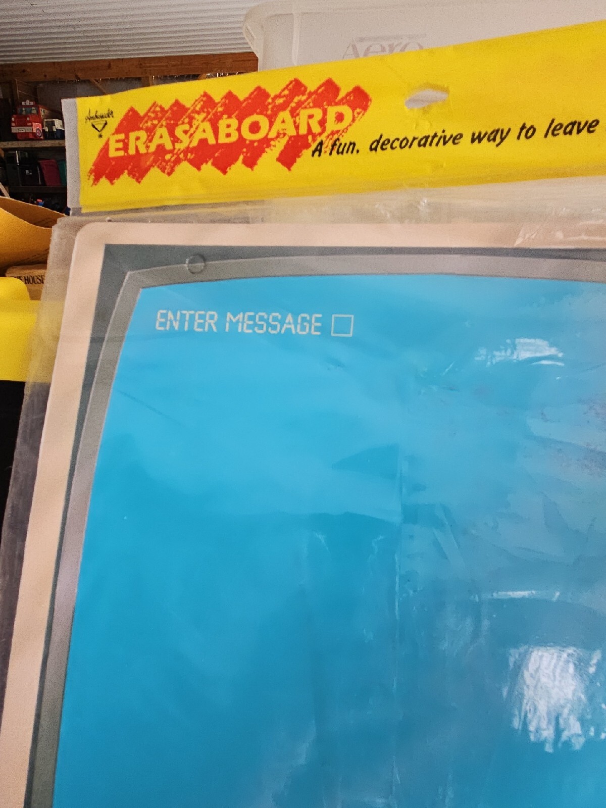 RARE Hallmark Erasaboard Memo I Byte apple mouse computer Message Board