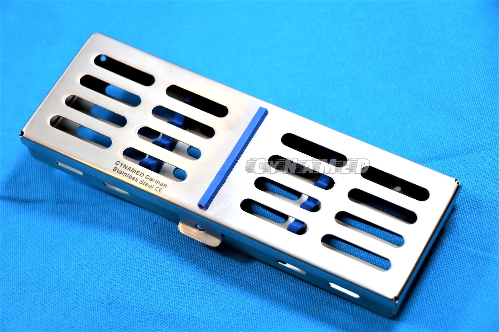 5 GERMAN AUTOCLAVE STERILIZATION CASSETTE  BOX TRAY FOR 5 INSTRUMENT SURGICAL