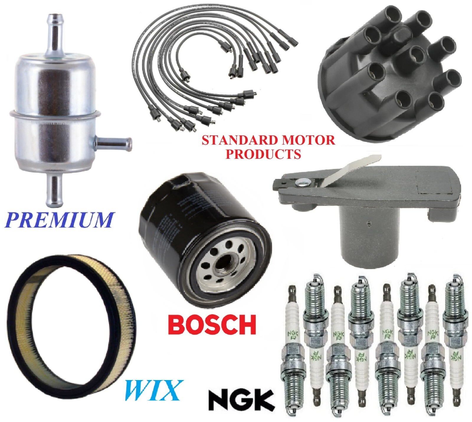 Tune Up Kit Filters Cap Rotor Wire Plugs For PLYMOUTH VOLARE V8 5.9L 1979-1980