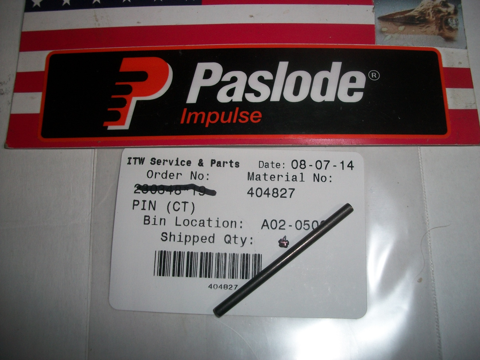 "NEW" Paslode Part # 404827 Pin