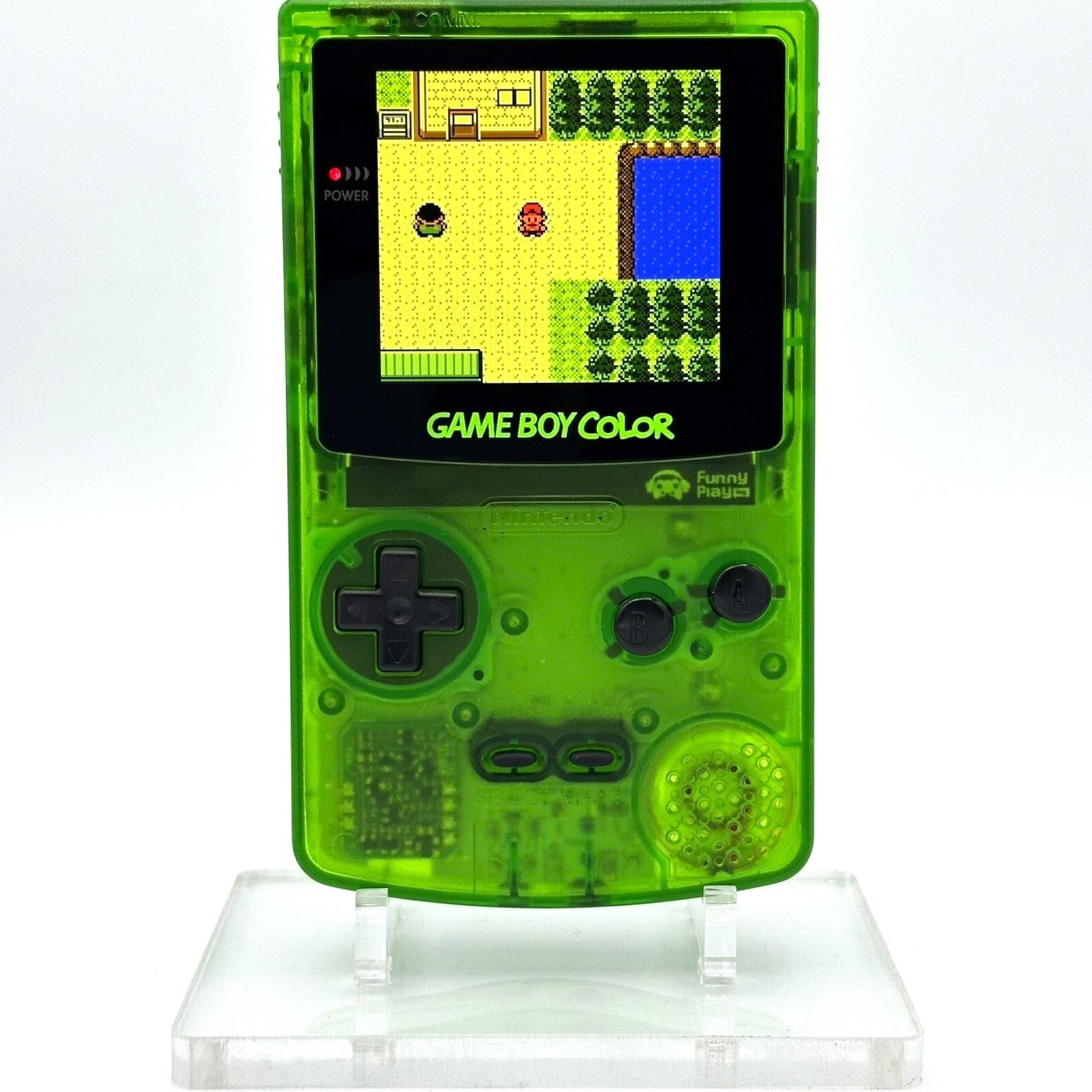 Nintendo Game Boy Color GBC IPS Q5 Laminated Backlight Backlit  Jungle Green