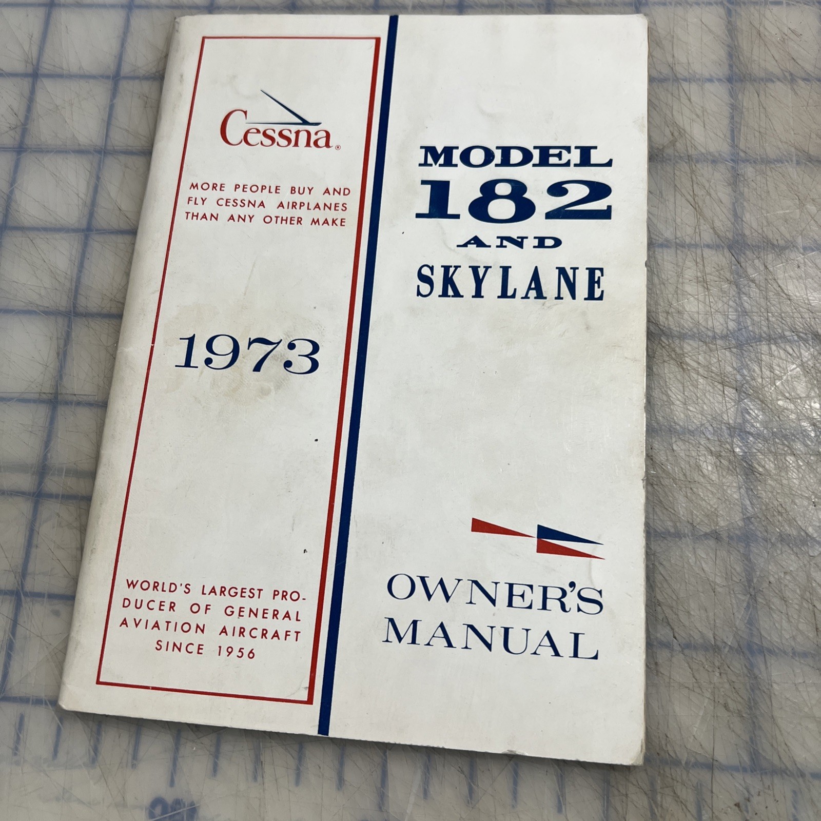 Cessna  182 And Skylane  owners manual from 1973 Airplane Owners Manual