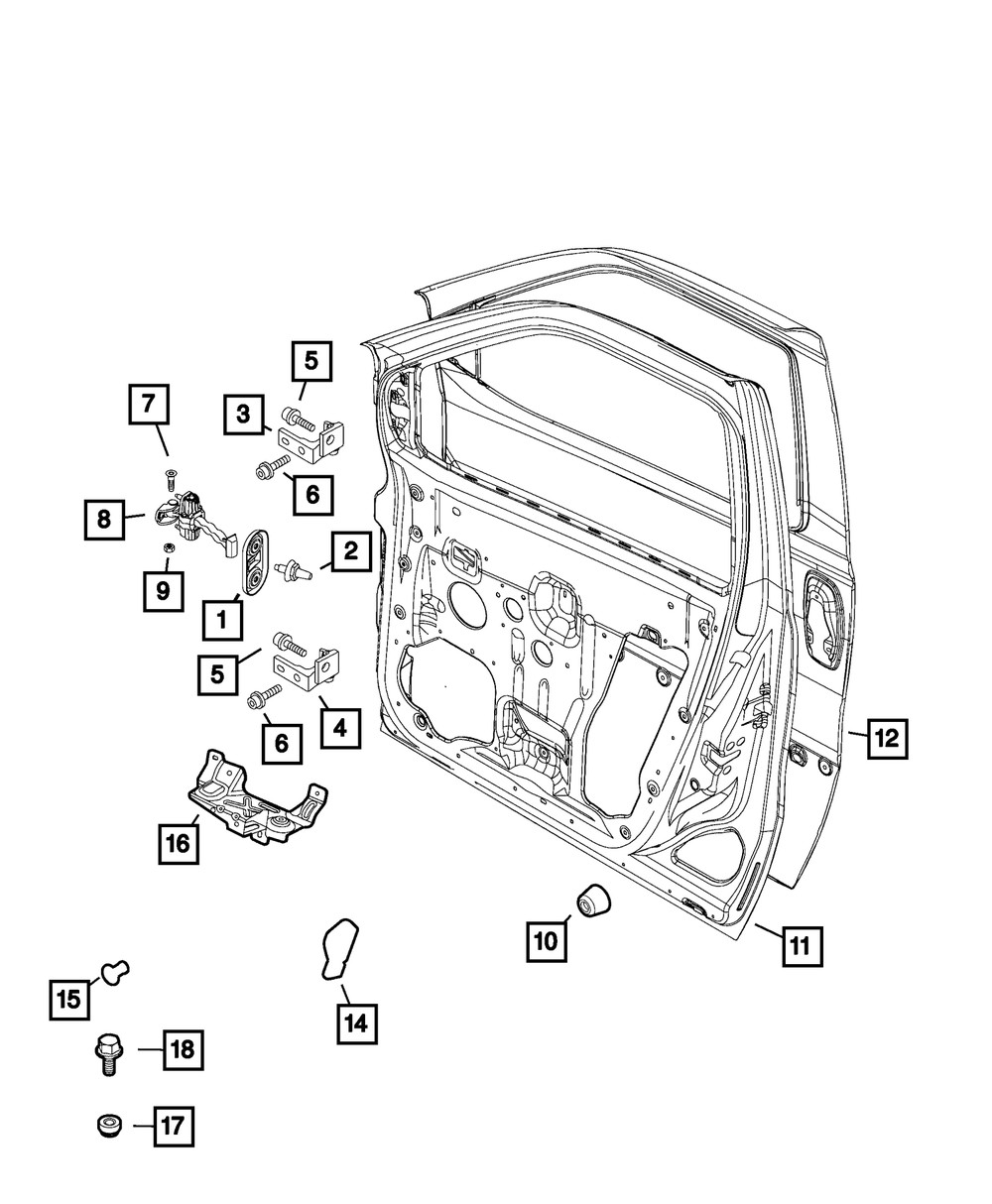 Genuine Mopar Speaker Bracket Left 68283821AA
