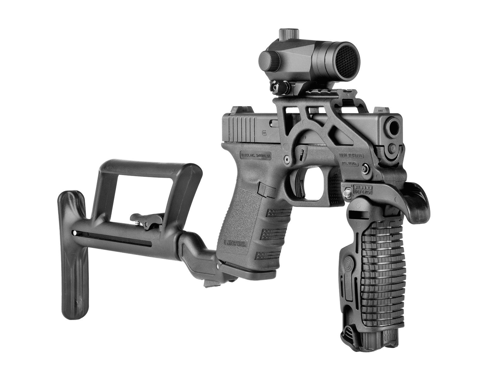 Mo Group Fab Defense Black Tactical Scope Mount for Railed Glock : TAC-02
