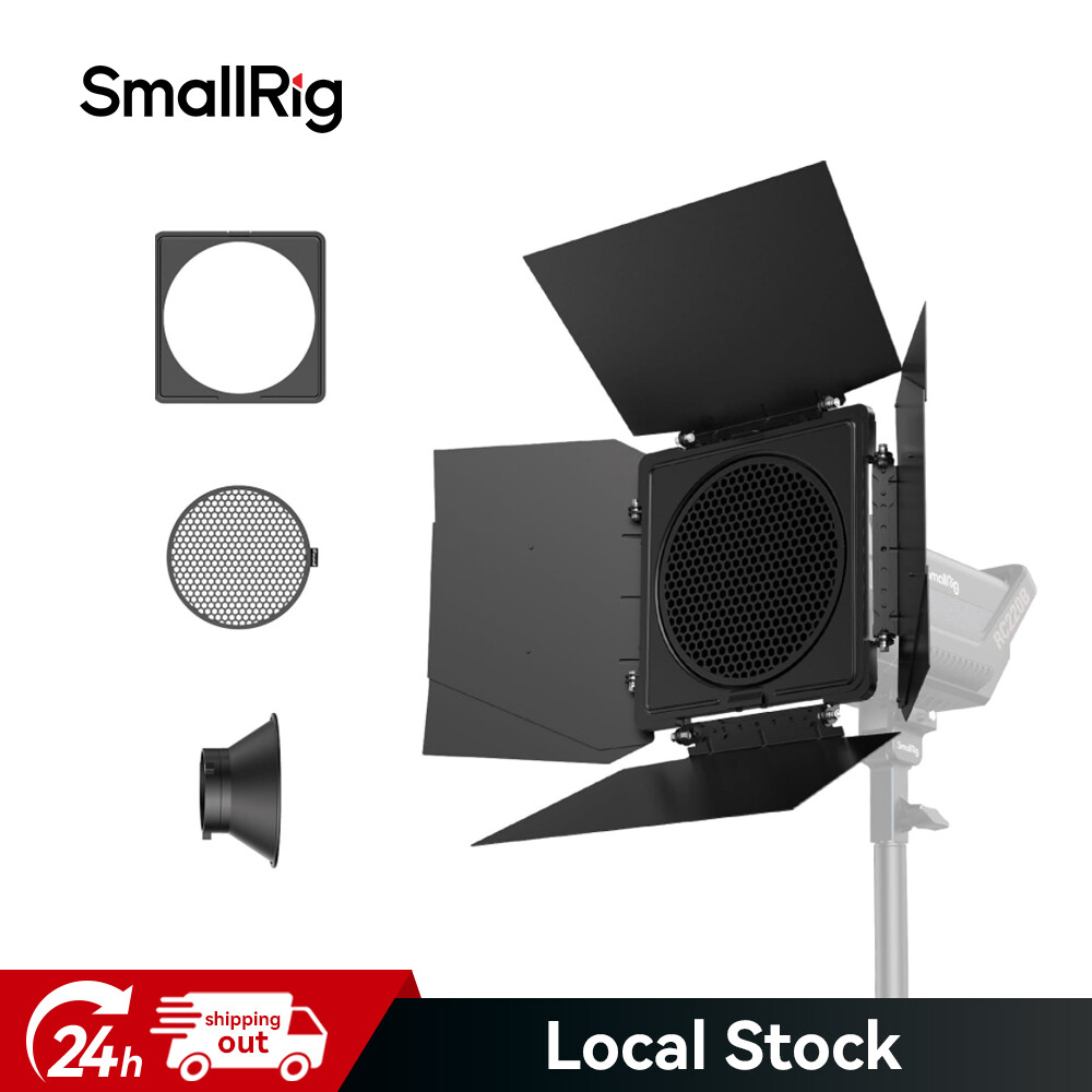 SmallRig RA-BD08 8-Leaf Barndoors Bowens Mount Adapter for COB Light-4204