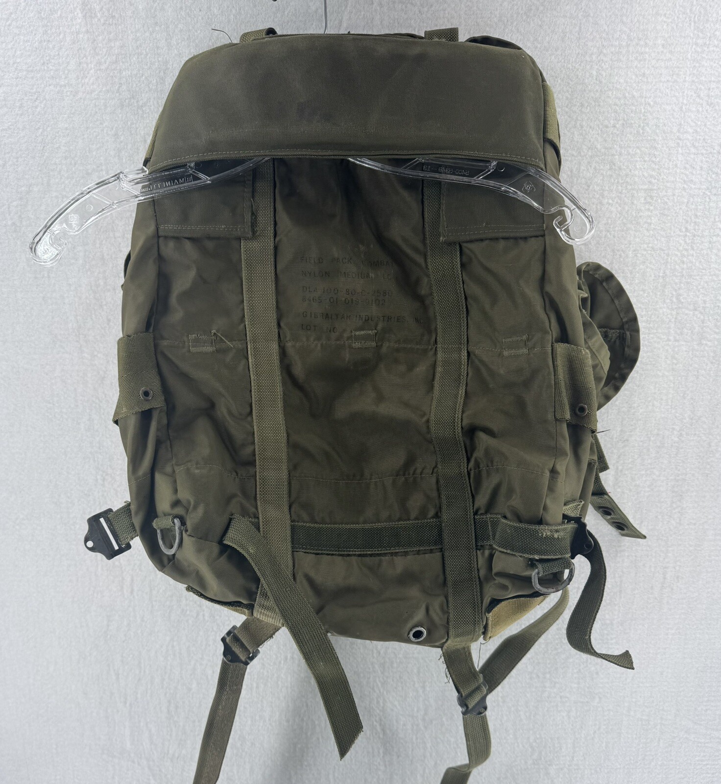 USGI LC-1 Alice Combat Field Pack Without Frame - Nylon Medium Backpack OD Vtg