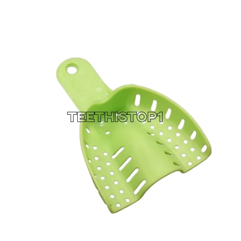 10 Pcs Autoclavable Dental Plastic Impression Trays Central Denture Disposable