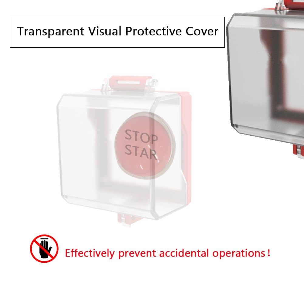 Emergency Stop Button Cover Removable Base Cover forEmergency Stop Button Q4T9
