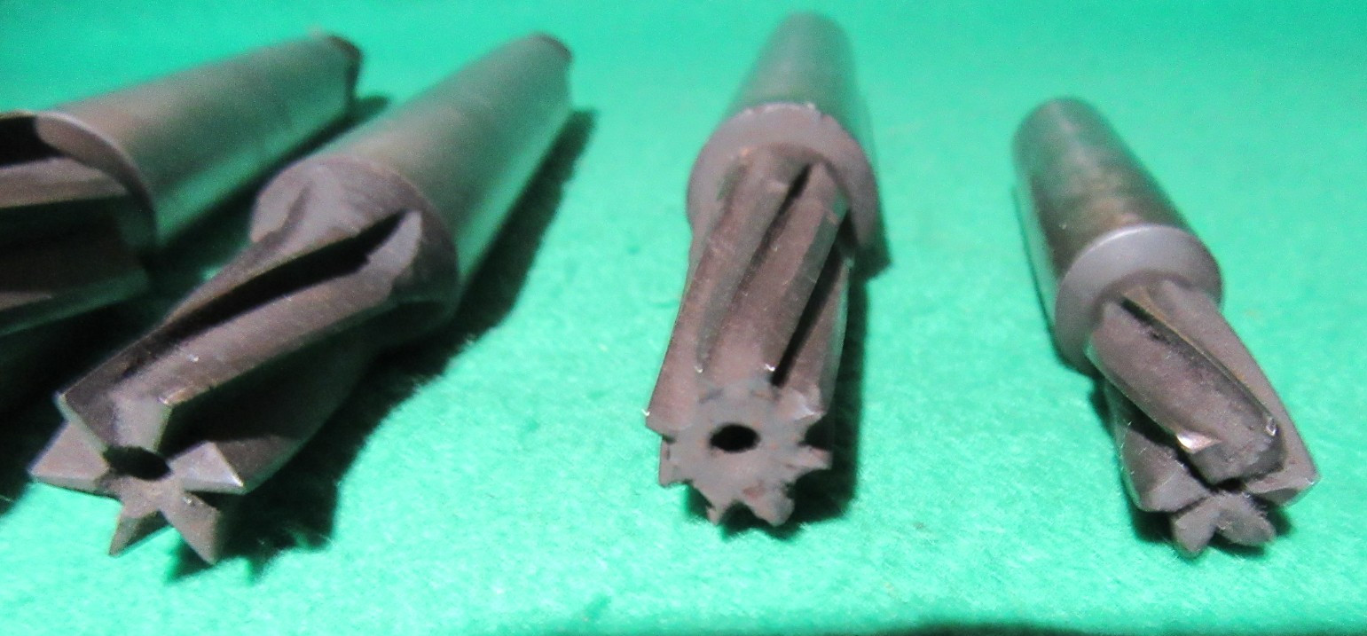 4 BROWN & SHARPE 1" NO 7 L - 5/8" L.H NO7 - 1/2" NO 7 L - 3/8"NO 5 R MILLING