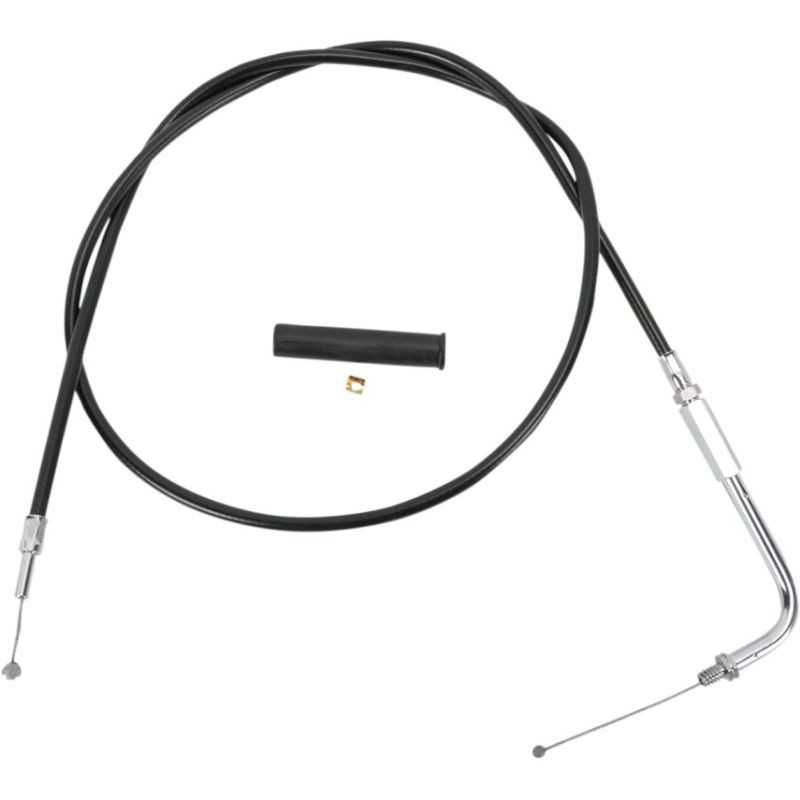 Drag Specialties 38 Inch Black Vinyl Throttle Cable Harley FXSTC FLSTN FXLR XLH