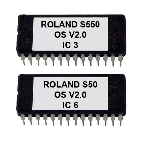 Roland S-550 Firmware Version 2.0 OS Update Upgrade S550 80s Sampler Eprom Rome